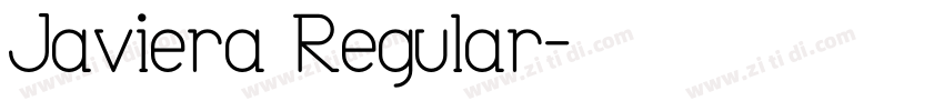 Javiera Regular字体转换